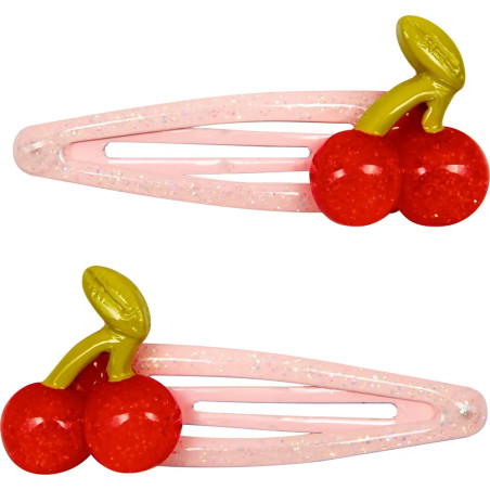 Haarclips - Eis, Kirsche, Muffin