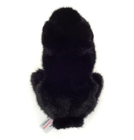 Teddy Hermann Hase sitzend schwarz 17 cm