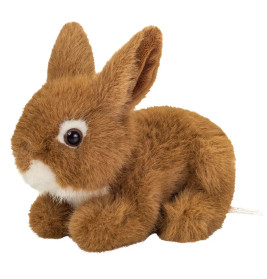 Teddy Hermann Hase sitzend braun 17 cm