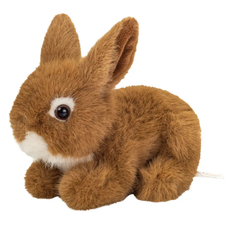 Teddy Hermann Hase sitzend braun 17 cm