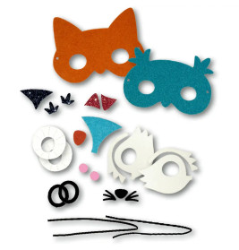 Mein kleines Bastelset: Filz-Masken - Fuchs / Eule