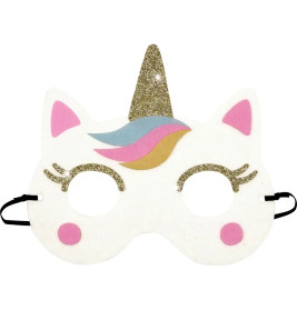 Mein kleines Bastelset: Filz-Masken - Einhorn / Drache