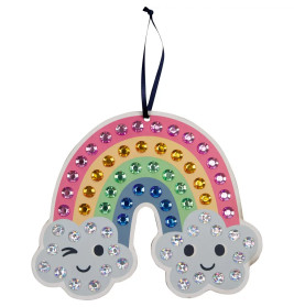 Mein kleines Bastelset: Diamond-Anhänger - Schmetterling / Regenbogen