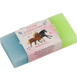 Glitzer Radiergummi, sortiert