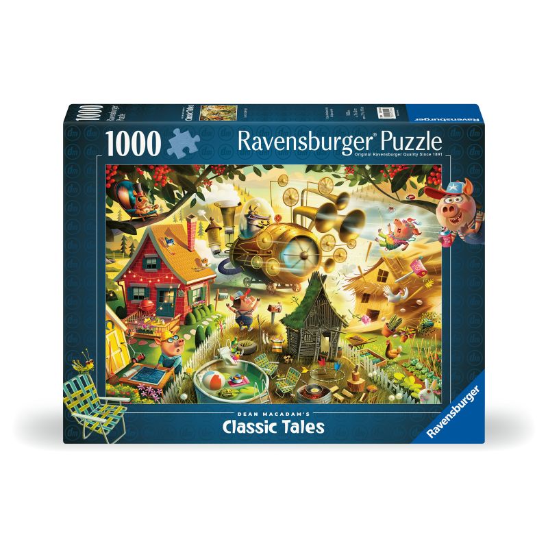 Ravensburger Puzzle Aufgepasst, kleine Schweinchen – 1000 Teile | Niedliches Motiv ab 14 J.