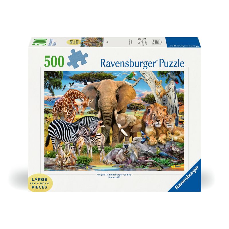 Ravensburger Puzzle 'Wilde Tierbabys' – 500 Teile Premium Qualität für Tierliebhaber