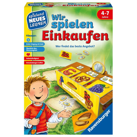 Ravensburger 24985 - Wir spielen Einkaufen - Spielen und Lernen für Kinder, Lernspiel für Kinder ab