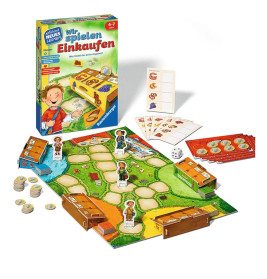 Ravensburger 24985 - Wir spielen Einkaufen - Spielen und Lernen für Kinder, Lernspiel für Kinder ab