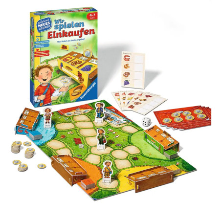 Ravensburger 24985 - Wir spielen Einkaufen - Spielen und Lernen für Kinder, Lernspiel für Kinder ab