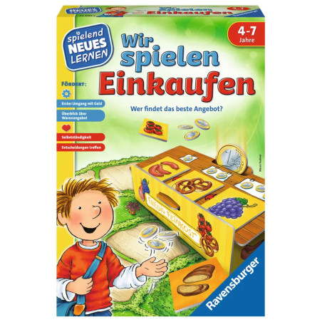Ravensburger 24985 - Wir spielen Einkaufen - Spielen und Lernen für Kinder, Lernspiel für Kinder ab