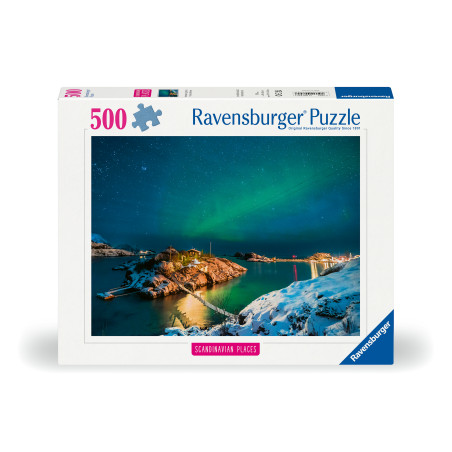 Puzzle Nordlichter in Troms Norwegen 500 Teile