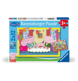 Ravensburger Puzzle Zeit zu feiern! 2x12 Teile – Kinderpuzzle ab 3 Jahren