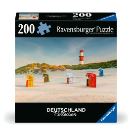 Puzzle Leuchtturm hinter der Düne Borkum 200 Teile