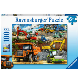Ravensburger Puzzle Fahrzeuge auf der Baustelle | 100 XXL Teile | Ab 6 Jahre