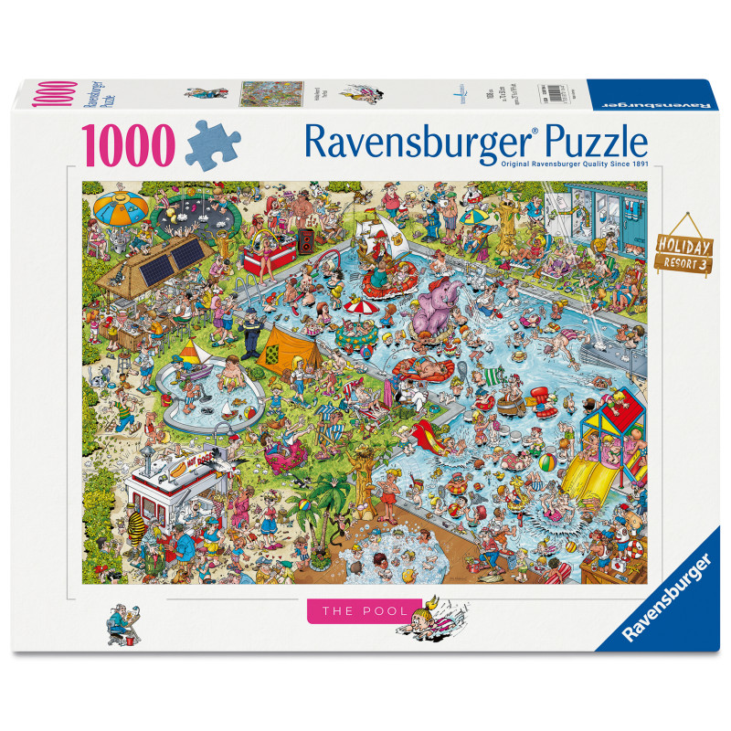 Ravensburger Puzzle "The Pool" von Ray Nicholson 1000 Teile – Kunstvoller Puzzlespaß