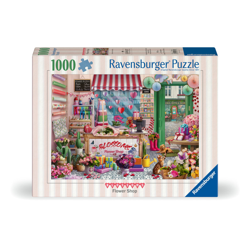 Ravensburger Puzzle 'Der kleine Blumenladen' (1000 Teile) – Farbenpracht & Charmante Szene (12001727)