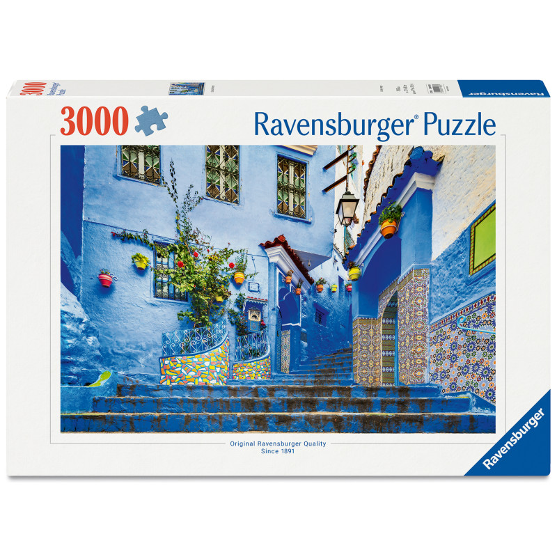 Ravensburger Puzzle 'Marokko in Blau' (3000 Teile) – Faszinierende Architektur (12001893)