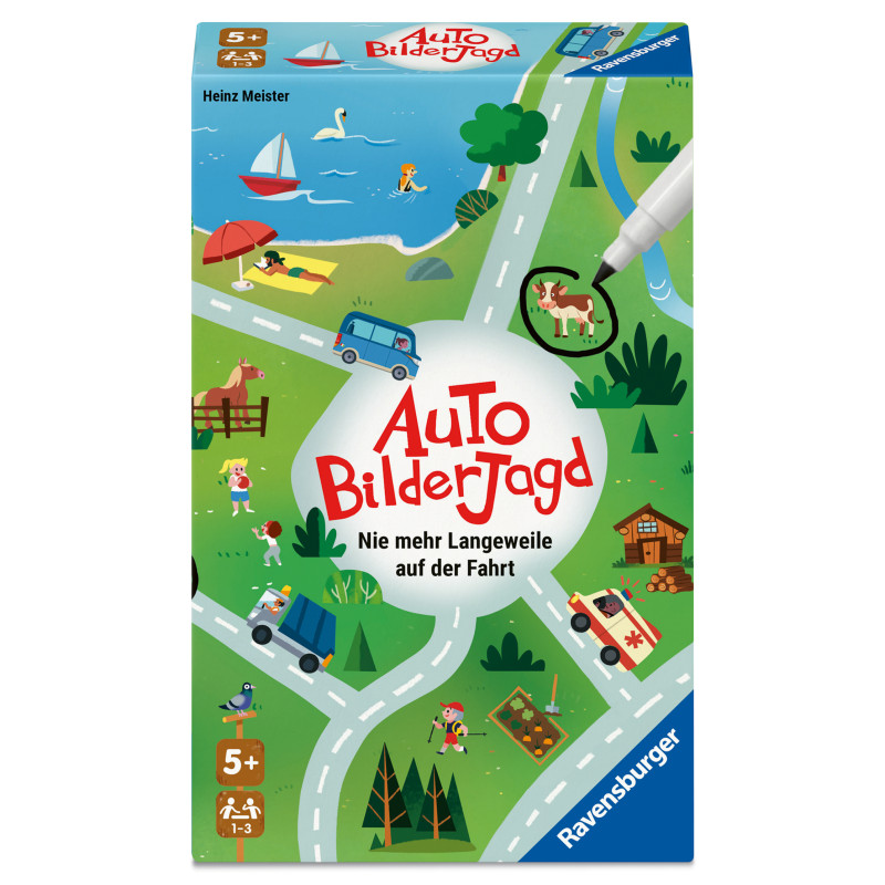 Ravensburger Auto-Bilderjagd – Spannendes Kinderspiel für unterwegs ab 5