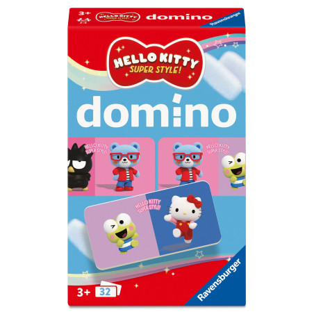 Ravensburger Hello Kitty Domino – Reisespiel für Kinder ab 3 Jahren