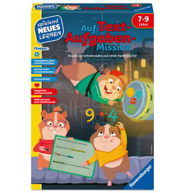 Ravensburger Auf Textaufgaben-Mission – Lernspiel für Kinder ab 7 Jahren