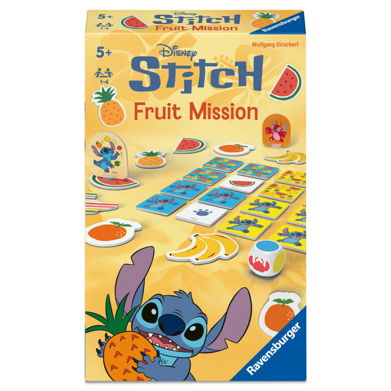 Ravensburger Disney Stitch Fruit Mission – Spannendes Reisespiel ab 6 Jahren