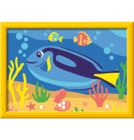 Ravensburger CreArt Malen nach Zahlen für Kinder – Doktorfisch Motiv ab 9 Jahren