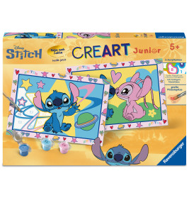 Ravensburger CreArt Junior Disney Stitch & Angel Malen nach Zahlen ab 7 J.