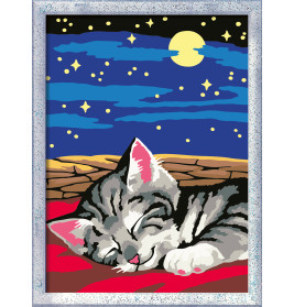 Ravensburger CreArt Malen nach Zahlen für Kinder – Katzenträume Motiv ab 7 J.