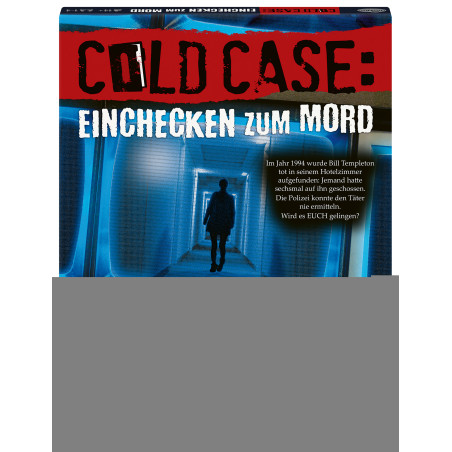 ThinkFun Cold Case: Einchecken zum Mord – Ravensburger Krimi-Rätselspiel ab 12