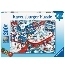 Ravensburger Puzzle Trubel im Winterdorf – 200 XXL Teile Wintermotiv ab 8 J.