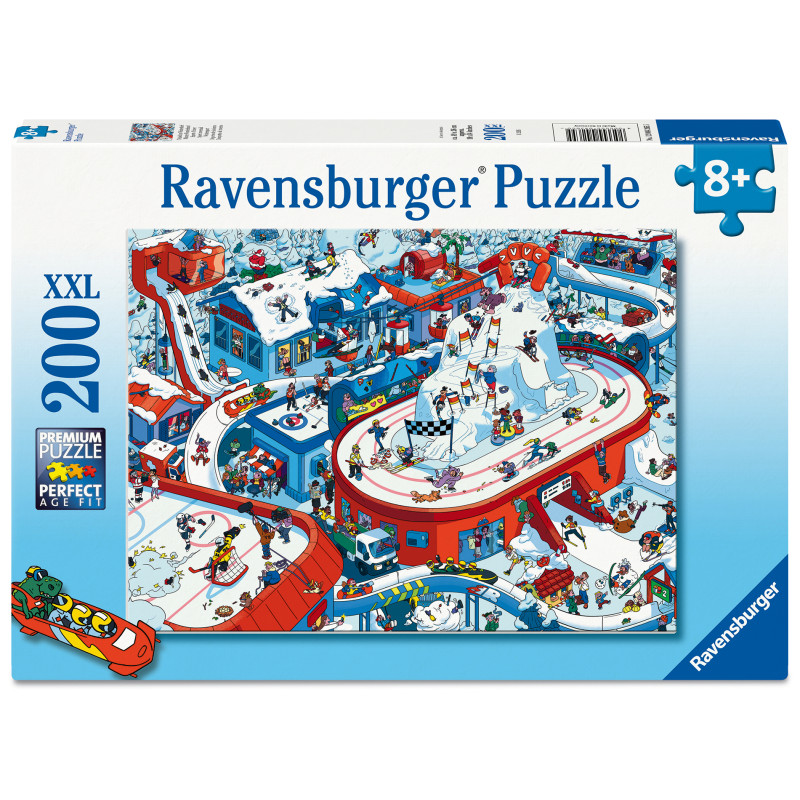 Ravensburger Puzzle Trubel im Winterdorf – 200 XXL Teile Wintermotiv ab 8 J.