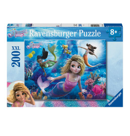 Ravensburger Puzzle Meerjungfrauen Magie – 200 XXL Teile Glitzermotiv ab 8 J.