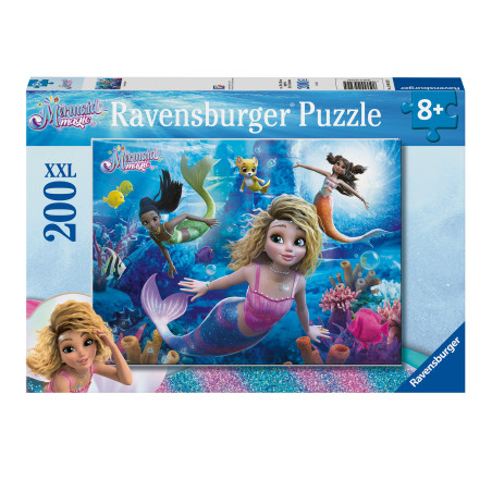 Ravensburger Puzzle Meerjungfrauen Magie – 200 XXL Teile Glitzermotiv ab 8 J.