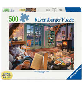 Ravensburger Puzzle Gemütliche Leseecke – 500 Teile Entspannung ab 12 Jahren