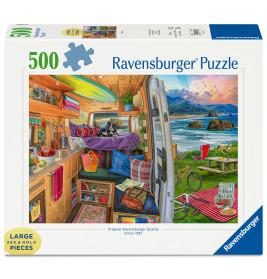 Ravensburger Puzzle 'Beim Camping' – 500 große Teile für dein Abenteuer