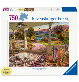 Ravensburger Puzzle 'Entspannung auf der Veranda' – 750 Teile für deine Auszeit