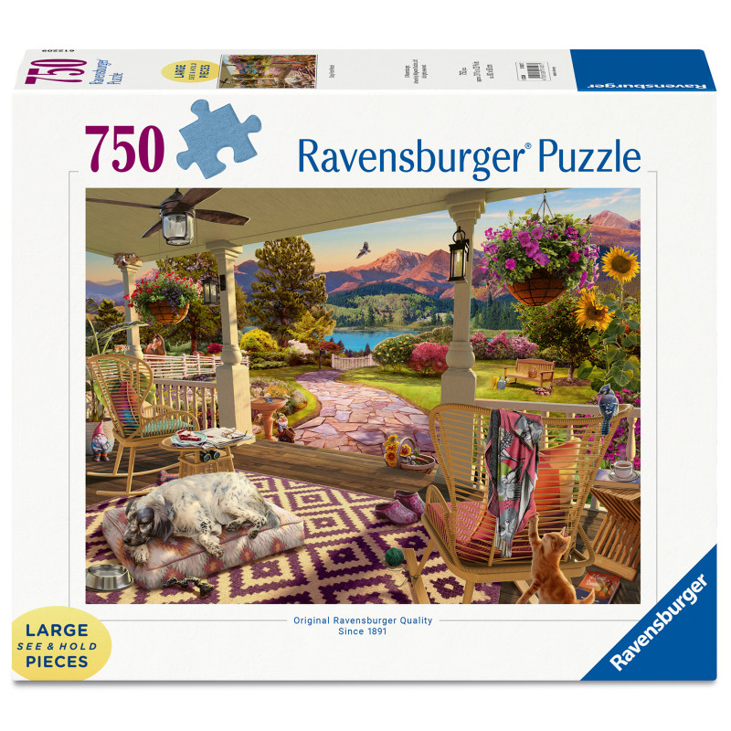 Ravensburger Puzzle 'Entspannung auf der Veranda' – 750 Teile für deine Auszeit