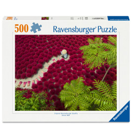 Ravensburger Puzzle 'Ein Meer aus Rot' – 500 Teile | Intensive Farbpracht ab 9 Jahren