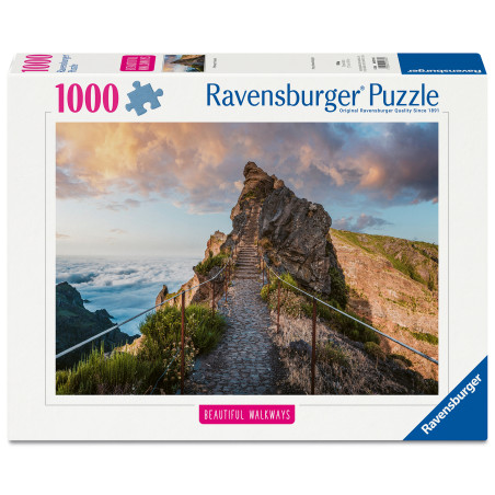 Ravensburger Puzzle Himmlischer Bergpfad – 1000 Teile | Atemberaubendes Bergpanorama ab 14 J.