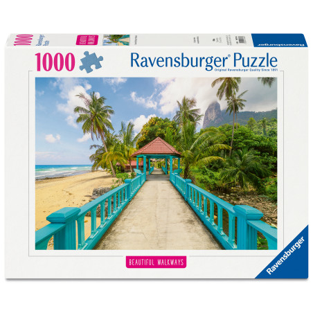 Ravensburger Puzzle Farbenfrohe Brücke in Malaysia – 1000 Teile | Exotik ab 14 J.