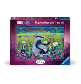 Ravensburger Puzzle Wiesenfreunde – 1000 Teile | Bunte Tierwelt auf der Wiese ab 14 J.