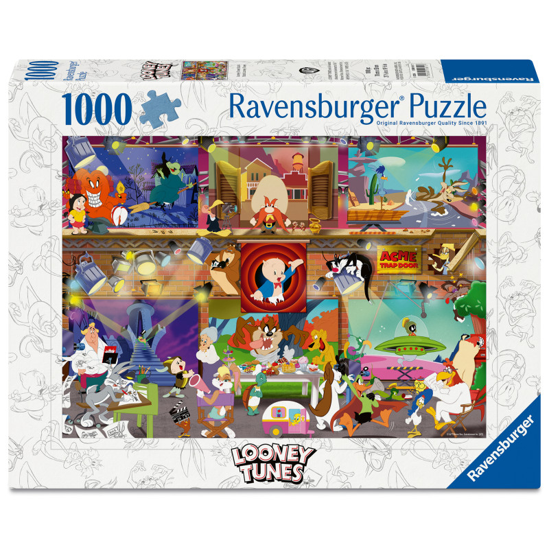 Ravensburger Puzzle Looney Tunes Studio – 1000 Teile klassisches Cartoon-Vergnügen