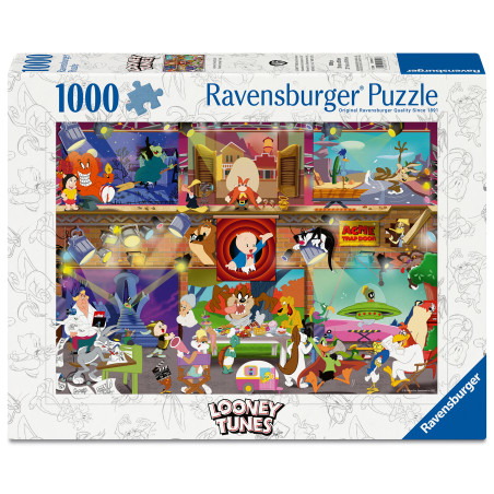 Ravensburger Puzzle Looney Tunes Studio – 1000 Teile klassisches Cartoon-Vergnügen