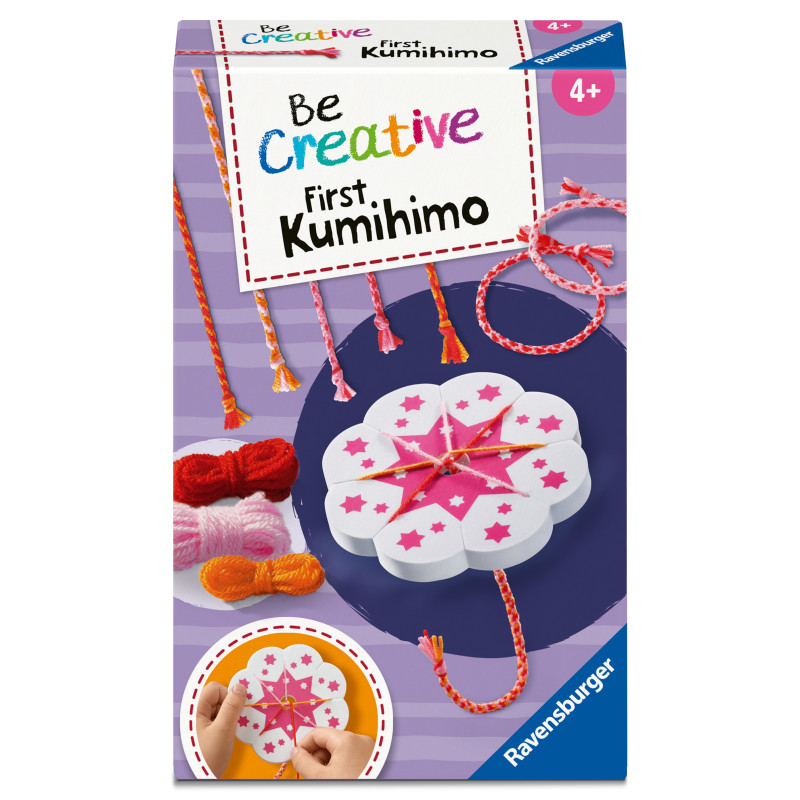 Ravensburger BeCreative Mini Meine ersten Kumihimo – Flechtset für Armbänder ab 6 Jahren 12028007