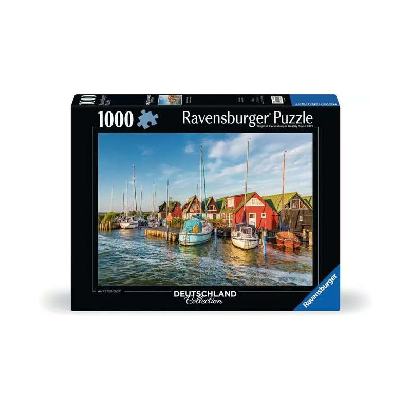 Ravensburger Puzzle Romantische Hafenwelt Ahrenshoop 1000 Teile | Premium Puzzlespaß