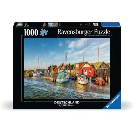 Ravensburger Puzzle Romantische Hafenwelt Ahrenshoop 1000 Teile | Premium Puzzlespaß