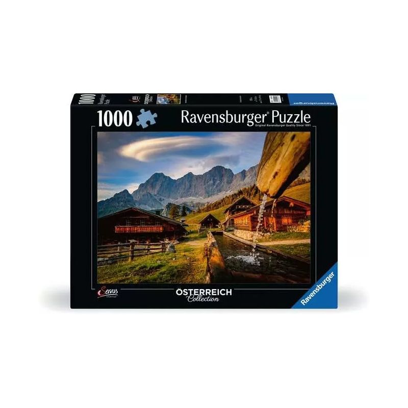 Ravensburger Puzzle Neustattalm Dachstein 1000 Teile | Beeindruckende Alpenwelt