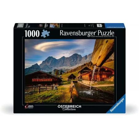 Ravensburger Puzzle Neustattalm Dachstein 1000 Teile | Beeindruckende Alpenwelt