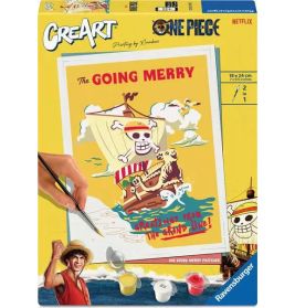 CreArt One Piece Malset mit der Going Merry und Charaktermotiven auf der Verpackung.