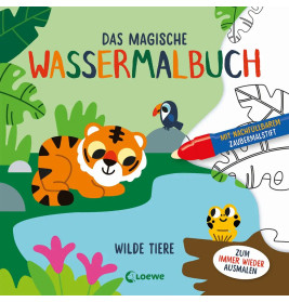 Das magische Wassermalbuch - Wilde Tiere